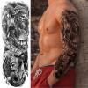 Greek Warrior Temporary Tattoo Sleeve for Men, 4-Sheet Full Arm Large Realistic Poseidon Knight Fake Tattoo Sleeve Adult Women and 4-Sheet Black Eye Greek Myth Half Arm Temp Tatoo Sticker Leg Body Art view 3