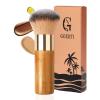 Kabuki Self Tanner Brush Ultra Soft Kabuki Makeup Brush for Face & Body, Flawless Self Tanning Tan Applicator for Liquid Cream Powder Foundation, Bronzer, Tanning Mousse & Shimmer Glow - Bamboo Handle view 1