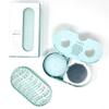 BOTTLE NONE | be BRIGHT Travel Set Includes be Bright Shampoo and Conditioner Bars for Blond, Natural Red & Grey Hair with Travel Soap Dish | PH Balanced/Salon Grade/Natural | 50+ Washes view 1