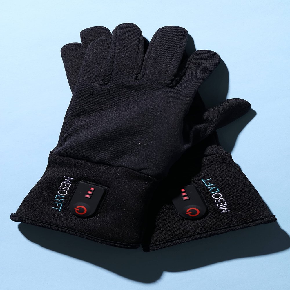 Mesolyft Rejuvenating Moisturizing Gloves (Extra-Large) | Infrared Heat for Wrinkles and Aging Hands | Infrared Light Device
