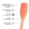 Tangle Teezer Ultimate Detangler Brush for Wet & Dry Hair, Eliminates Knots & Reduces Breakage for All Hair Types, Amazon Exclusive Apricot view 4