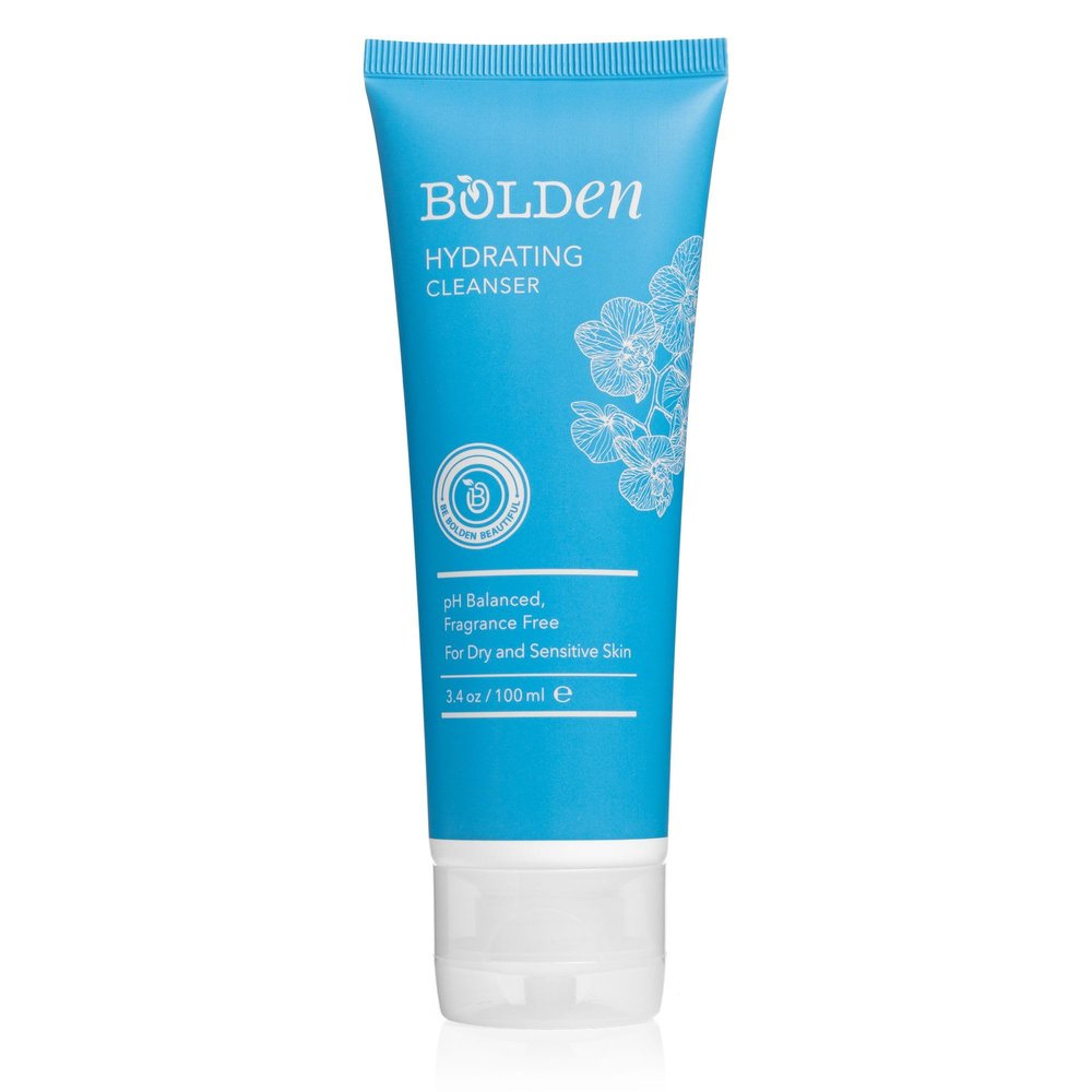 BOLDEN Hydrating Cleanser | Moisturizing Daily Face Wash for Dry, Sensitive Skin | Non-Stripping & Fragrance Free | 3.4 fl oz