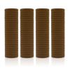 100 Pack Seamless Hair Ties for Women Girls Ponytail Holders for Thick Hair (Mid-Brown) view 1