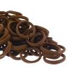 100 Pack Seamless Hair Ties for Women Girls Ponytail Holders for Thick Hair (Mid-Brown) view 2