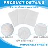 Mixweer 30 Pcs Oilproof and Waterproof Massage Table Sheets Fitted Spa 39 x 87 Inches Bed Cover Disposable Protective Sheets for Beauty Salon Skincare(White) view 3