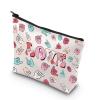 WCGXKO Sign Language Heart Makeup Bag Asl Gift Asl Interpreter Deaf Gift Gift for Asl Teacher Asl Zipper Pouch (LOVE HAND) view 1