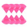 RAREIUS 8pcs Triangular Powder Puff Face Soft Velvet Makeup Puff for Loose Powder Body Powder Makeup Sponge for Contouring Wet Dry Foundation Blender Sponge Beauty Makeup Tool.(Rose Red) view 1