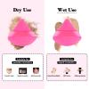 RAREIUS 8pcs Triangular Powder Puff Face Soft Velvet Makeup Puff for Loose Powder Body Powder Makeup Sponge for Contouring Wet Dry Foundation Blender Sponge Beauty Makeup Tool.(Rose Red) view 3