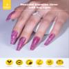 BURANO Reflective Diamond Nail Glitter Gel Polish, 7.3ml Sparkly Color Holographic Glitters Shiny Gel Polish UV Lamp Required (Dark Purple SZ16) view 2