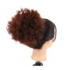 Messy Bun Hair Synthetic Afro Puff Drawstring Ponytail Extension Short Afro Kinky Curly Hair Bun Synthetic Hair Pieces Bun Extensions for Black Women Real Human Hair Buns (Color : FB12-27) view 1