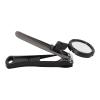 DOACT Nail Clippers Set with Removable Magnifying Glass, Black, Portable Fingernail and Toenail Care Tools view 2