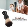 Men Shaving Brush for Home Salon, Ergonomic Beard Brush with Resin Handle and Nylon Soft Hair, Portable Easy Cleaning Shave Brush for Face Grooming, Skin Friendly Barber Brush for Dirt Removal view 3