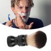 Men Shaving Brush for Home Salon, Ergonomic Beard Brush with Resin Handle and Nylon Soft Hair, Portable Easy Cleaning Shave Brush for Face Grooming, Skin Friendly Barber Brush for Dirt Removal view 4