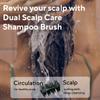 AROMATICA Dual Scalp Care Shampoo Brush - Retrieve Nourished Hair with Scalp Scaling and Deep Cleansing, Mother's Day Gifts view 2