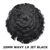 Afro Hair Units for Black Mens Toupee Meave Units Afro Toupee for Man Curly Human Hair Replacement System African American Curl Male Hairpiece (16MM Wavy, 1# Jet Black) view 2