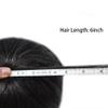 Toupee For Men Hair Replacement System European Human Hair Pieces All Poly Durable PU 0.10mm Mens Short Hairpiece Medium Density Gray Black Brown Man Wigs 7"x9" #1B10 Off Black Mixed 10% Gray view 4