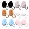 SUSULU Furry Hair Elastic Bands Faux Rabbit Fur Pompom Hair Ties Scrunchies for Women, Rubber Band with 5cm Ball Ponytail Holder Accessories Pack of 12pcs (6 Colors) view 1