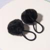 SUSULU Furry Hair Elastic Bands Faux Rabbit Fur Pompom Hair Ties Scrunchies for Women, Rubber Band with 5cm Ball Ponytail Holder Accessories Pack of 12pcs (6 Colors) view 2