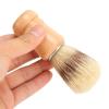 Beard Shave Brush, Fast Drying Easy Cleaning Face Grooming Tool with Wooden Handle, Lightweight Barber Cleaning Brush for Residue Removal, Skin Friendly Soft Hair Brush for Salon Home view 1