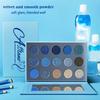 Afflano Blue Eyeshadow Palette Purple Eye Shades Holographic Makeup, Color Changing Multichrome Eyeshadow Chrome,Highly Pigmented Electric Purple Duochrome Chameleon Eyeshadow for Blue Green Old Women view 4