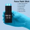 BOBISUKA Light Blue Face Paint Stick, Baby Blue Eye Black Body Sticks for Sports, Waterproof Painting for Halloween Avatar Corpse Bride Smurf Cosplay Special Effects Costume SFX Makeup Kit view 2
