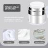 ASEVAT 2 Pack Airless Pump Jar, Refillable Cream Jar, 1.7 oz Moisturizer Pump Dispenser, Vacuum Bottle Dispenser, Travel Containers for Lotions and Creams Moisturizer (White) view 4