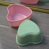 2 Sets Plastic Heart Shaped Facial Mask Mixing Bowl with Stirring Spatula Facemask Bowl Mud Mask Mixing Bowl DIY Skin Care Mixing Tool Kit for Lady Women Home Beauty Salon Use, Pink, Green view 4