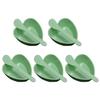 5 Sets Plastic Heart Shaped Facial Mask Mixing Bowl with Stirring Spatula Facemask Bowl Mud Mask Mixing Bowl DIY Skin Care Mixing Tool Kit for Lady Women Home Beauty Salon Use, Green view 1