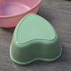 5 Sets Plastic Heart Shaped Facial Mask Mixing Bowl with Stirring Spatula Facemask Bowl Mud Mask Mixing Bowl DIY Skin Care Mixing Tool Kit for Lady Women Home Beauty Salon Use, Green view 2