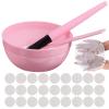 100 pcs Compressed Facial Mask Sheet DIY Facial Mask Paper Cotton Mask Sheet with Mask Bowl Set for Home Travel view 1