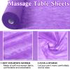 Buryeah 1 Roll 50 Pieces Disposable Non Woven Bed Sheets Massage Table Sheets Lash Bed Cover for Spa, Tattoo, Beauty Salon, Hotels, 32 x 71 Inch(Purple) view 2