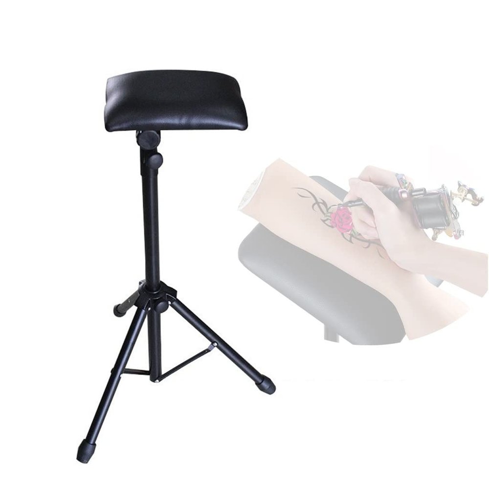 Tattoo Armrest Stand Tattoo Armrest Stand,Foldable Arm Rest Stand, Tripod Stand Adjustable Height Tilt,Soft Sponge Pad,for Beauty Salon and Tattoo Studio