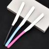 4 Pieces Stainless Steel Makeup Spatula Foundation Mixing Tool Eye Cream Spoon Beauty Scoop Makeup Beauty Spoons Cosmetic Skincare Spatula for Home Beauty Salon Use, Random Color view 4