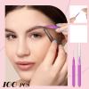 Lallisa 100 Pieces Micro Eyebrow Spoolie Brush with Cap Brow Lamination Tool Eyelash Brush Multifunctional Micro Lash Comb for Eyelash and Eyebrow Extensions Tool(Purple) view 3