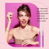 Lallisa 100 Pieces Micro Eyebrow Spoolie Brush with Cap Brow Lamination Tool Eyelash Brush Multifunctional Micro Lash Comb for Eyelash and Eyebrow Extensions Tool(Purple) view 4
