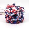 10PCS USA American Flag Hair Scrunchies for Women Girls Independence Day Patriotic Red White Blue Hair Ties Fourth of July Festival Ponytail Holder Hair Accessories Elastic Hair Band view 4