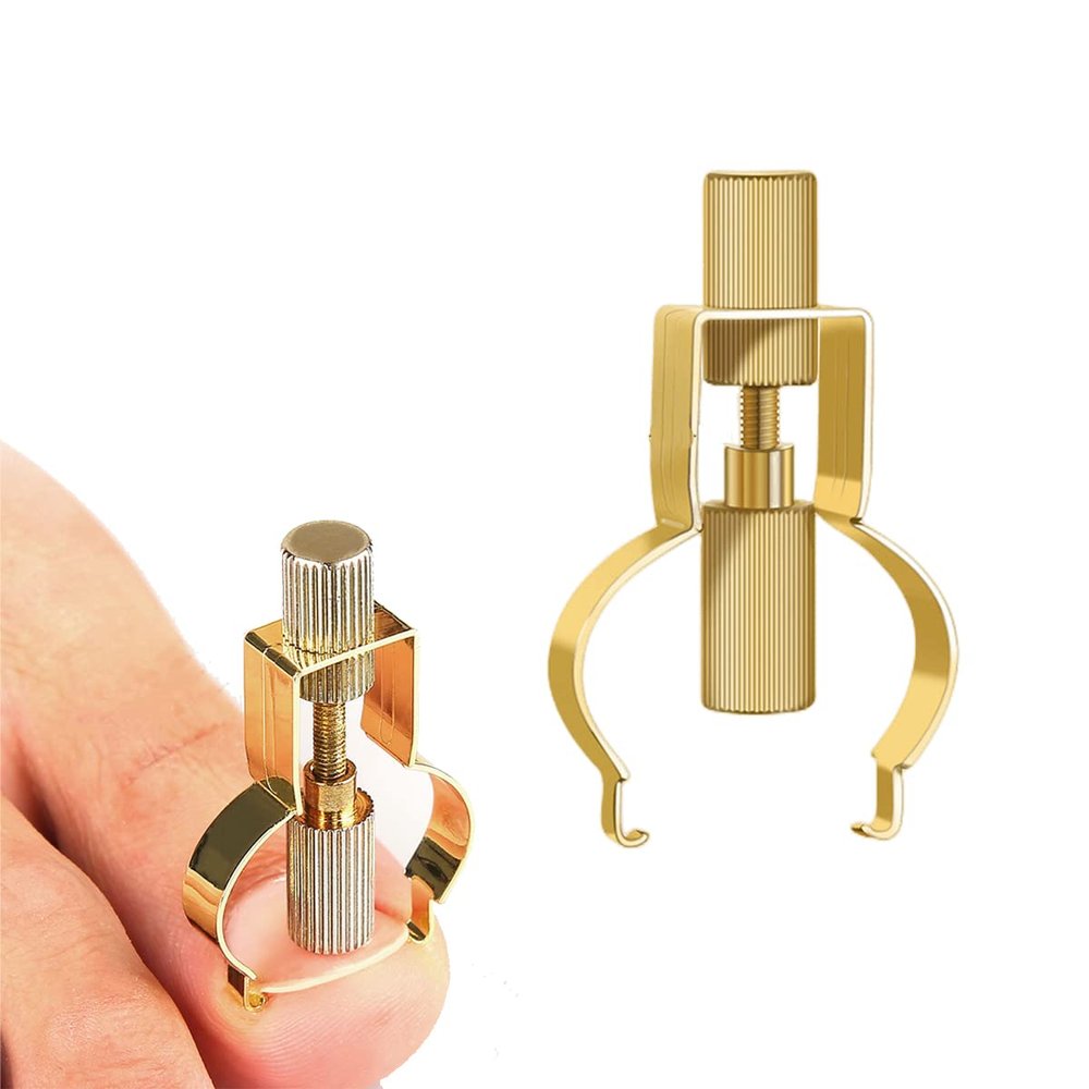 Brrnoo Nail Care Preparations Ingrown Nail Corrector Ingrown Toenail Lifter Ingrown Toenail Tool Toe Clamp Stainless Steel Professional Foot Care Tool Toenail Clamp for Paronychia (Gold)