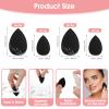 Sibba 6pcs Makeup Sponge Set, Latex Free Flawless Soft Setting Face Egg Shaped Makeup Sponges, Black Foundation Blending Sponge, Make up Sponges for all areas view 2