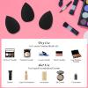 Sibba 6pcs Makeup Sponge Set, Latex Free Flawless Soft Setting Face Egg Shaped Makeup Sponges, Black Foundation Blending Sponge, Make up Sponges for all areas view 4