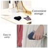8 Pieces Heart Shape Powder Puffs Face Cosmetic Powder Puff Washable Reusable Soft Plush Powder Sponge Makeup Foundation Sponge for Face Body Loose Powder Wet Dry Makeup Tool, Black view 4