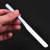 3 Pieces Stainless Steel Makeup Spatula Foundation Mixing Tool Eye Cream Spoon Beauty Scoop Makeup Beauty Spoons Cosmetic Skincare Spatula for Home Beauty Salon Use, Pink Rubber Cover view 3