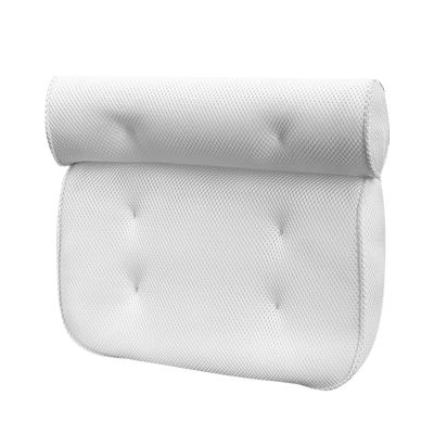 Bath Pillow, Bathtub Pillow with Anti Slip Suction Cups, 3D Mesh Soft Spa Bath Tub Pillow, Helps Support Head, Back, Shoulder and Neck Fits Bathtub Spa Tub, Father's Day Dad Gifts