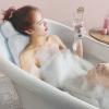 Bath Pillow, Bathtub Pillow with Anti Slip Suction Cups, 3D Mesh Soft Spa Bath Tub Pillow, Helps Support Head, Back, Shoulder and Neck Fits Bathtub Spa Tub, Father's Day Dad Gifts view 4