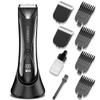 Keyshine Electric Body Hair Trimmer for Men: Waterproof 2-in-1 Groin Hair Trimmer for Beard Hair Chest Hair Armpit Hair Legs Hair Pubic Hair (Black-2) view 1
