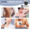 Keyshine Electric Body Hair Trimmer for Men: Waterproof 2-in-1 Groin Hair Trimmer for Beard Hair Chest Hair Armpit Hair Legs Hair Pubic Hair (Black-2) view 2