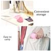 8 Pieces Powder Puffs Face Cosmetic Powder Puff Washable Reusable Soft Plush Powder Sponge Makeup Foundation Sponge for Face Body Loose Powder Wet Dry Makeup Tool,Heart Shape + Triangle, Pink view 4
