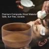 Septpenta Wooden Shaving Bowl, Shave Cream Cup, Compact and Light, Burr Free, Shaving Soap Bowl for Families, Barber Shops, Salons, Gift Choice for Your Male Friends view 2