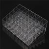 HELPFLOWER 40 Holes Transparent Cosmetic Makeup Organizer for Lipstick, Brushes, Bottles, and More. Clear Case Display Rack Holder view 2