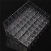 HELPFLOWER 40 Holes Transparent Cosmetic Makeup Organizer for Lipstick, Brushes, Bottles, and More. Clear Case Display Rack Holder view 3