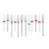 12Pcs Ceramic Nail Drill Bits, Electric Nail Polisher Grinding Burnishing Machine Drill Bits, Nail Art Tools for Manicure Pedicure, 3/32 view 1